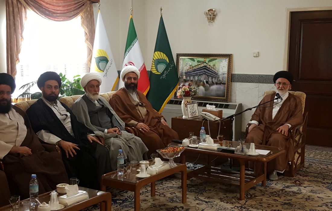 دیدار تولیت محترم آستان مقدس با کادر و اساتید حوزه علمیه حضرت عبدالعظیم علیه السلام