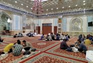 مطالعه و مباحثه طلاب محترم حوزه علمیه حضرت عبدالعظیم؏ در حرم حضرت عبدالعظیم حسنی؏