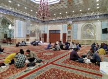 مطالعه و مباحثه طلاب محترم حوزه علمیه حضرت عبدالعظیم؏ در حرم حضرت عبدالعظیم حسنی؏